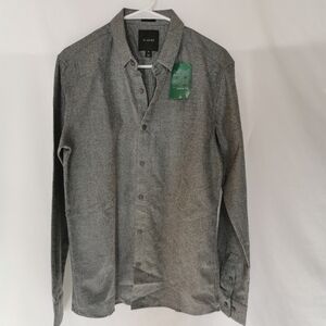 Men's 01.Algo Argonaut Brushed Jasper Slim Fit Button Down Shirt - Sz M